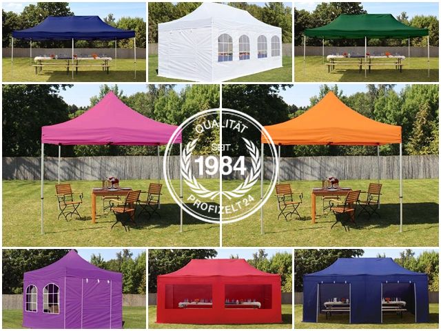 Faltzelt Faltpavillon ALU Klappzelt PROFESSIONAL Gartenpavillon 400g/m²