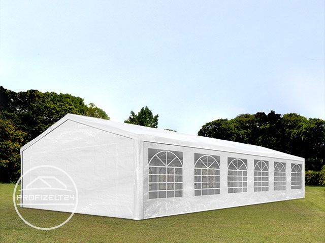Ein Partyzelt aus PE in der Größe 6x12m