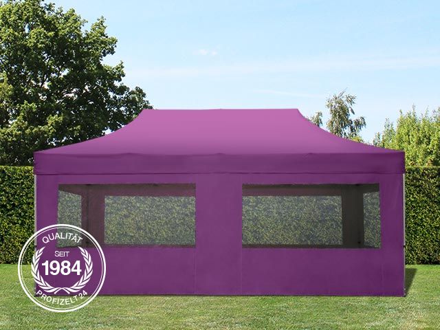 Economy ALU Faltpavillon 3x6 m in der Farbe lila