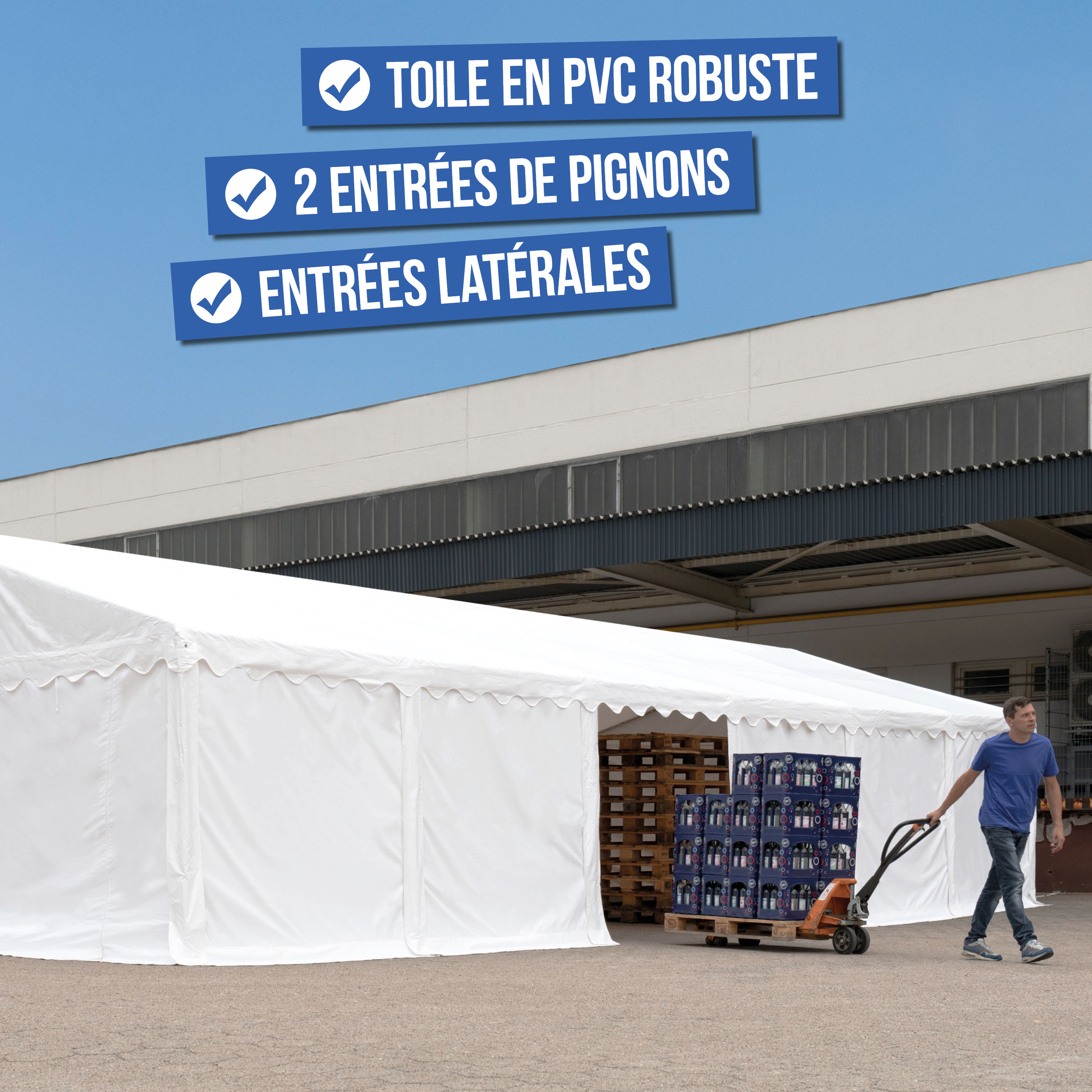 Tente de stockage
